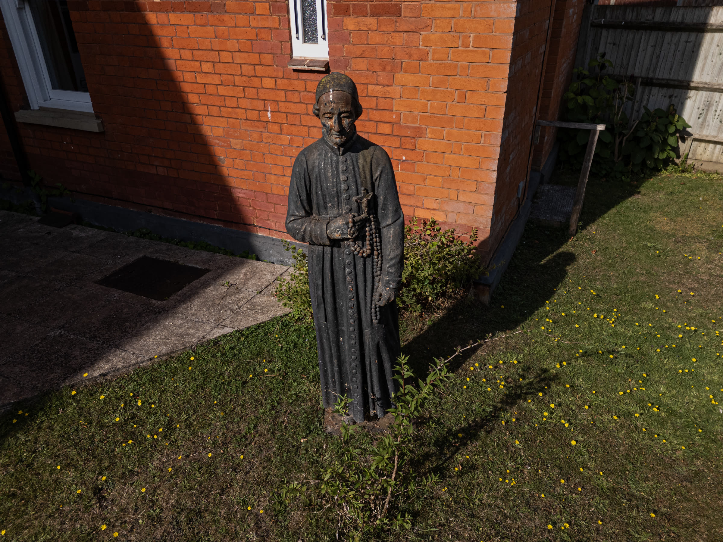 Statue in the retreat centre garden