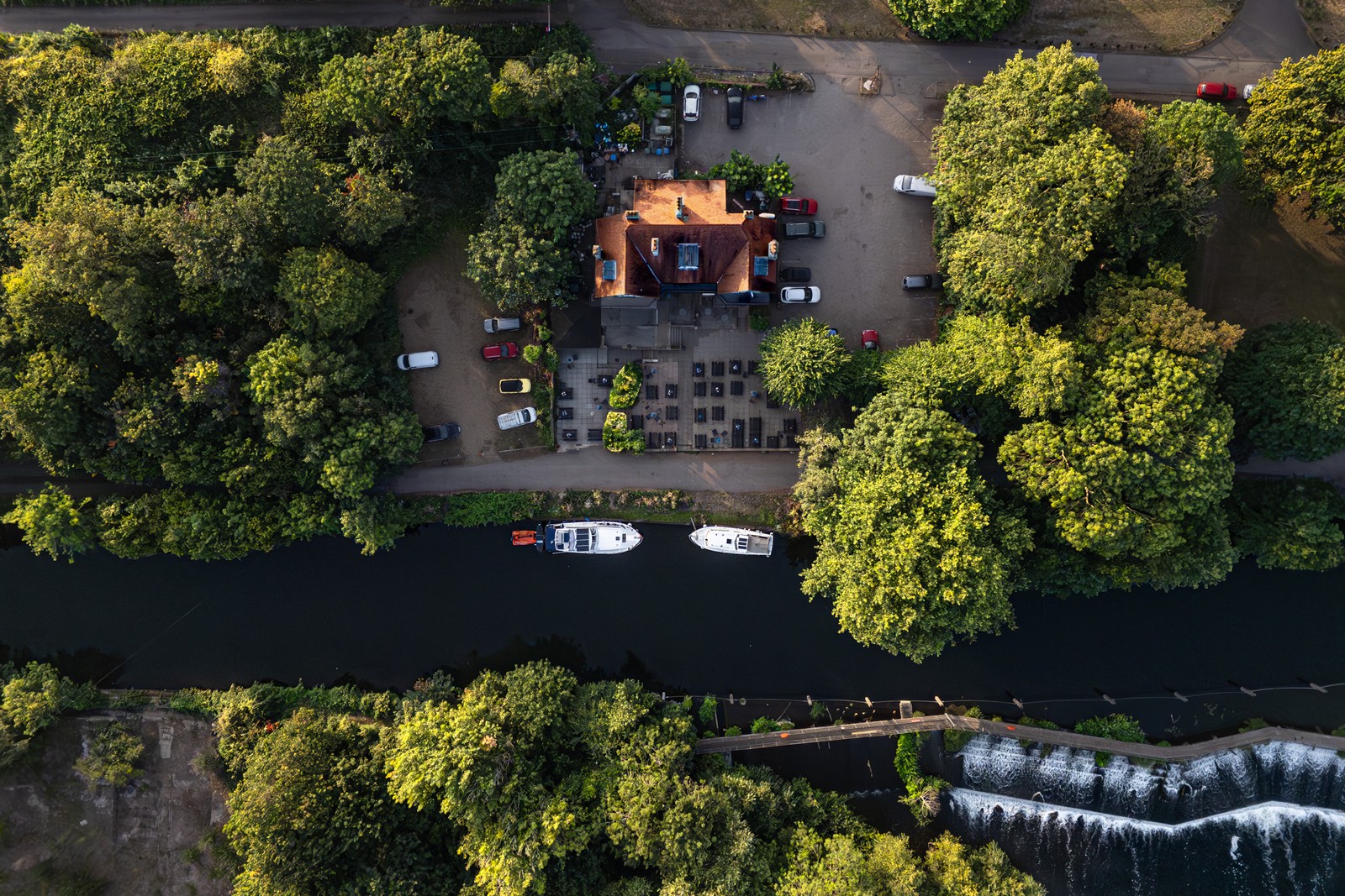 River Drone Shot